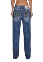 30″ Mid Rise Slim Wide Jeans