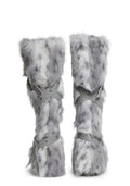 Wild Instincts Faux Fur Boots – White
