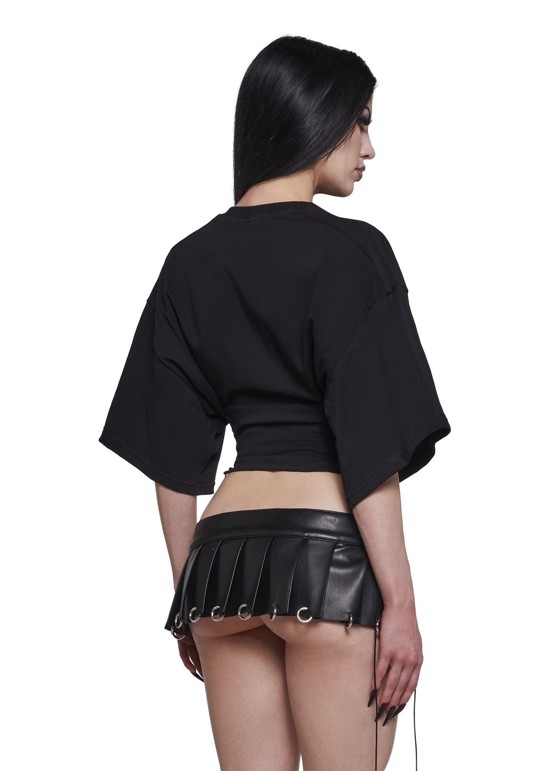 Team Player Corset T-Shirt – Black