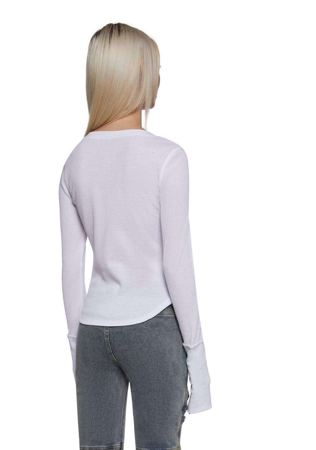 Brianna Long Sleeve Top – White