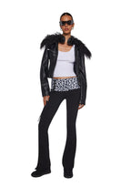 Hot Crush Knit Pants – Black