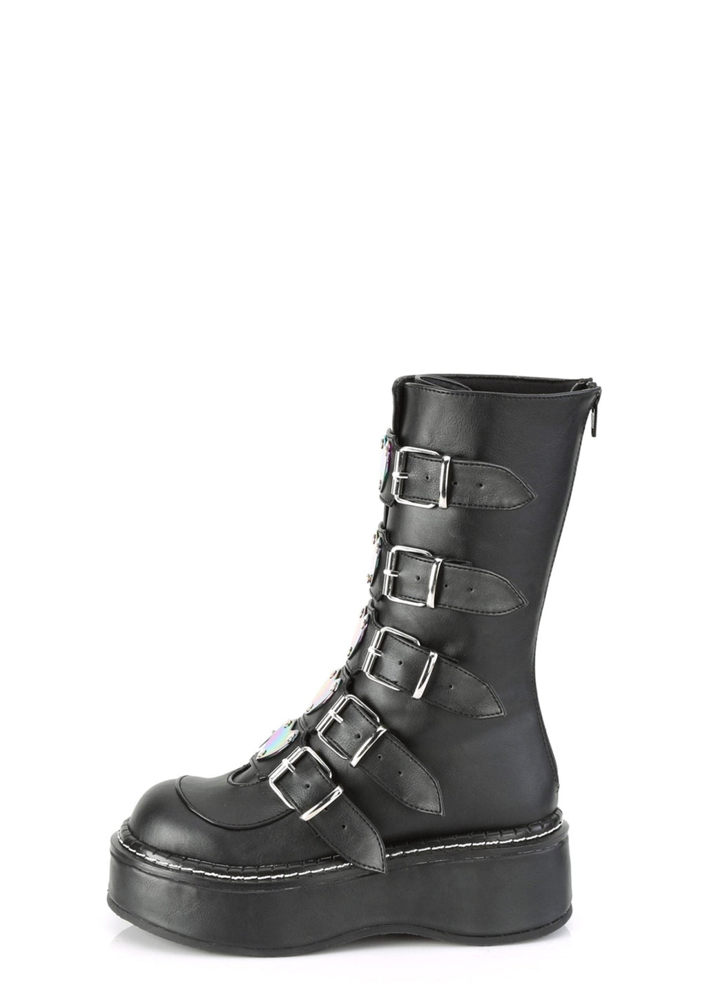 EMILY-330 Platform Calf High Boots