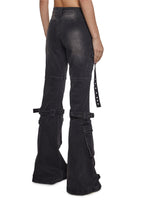 Level Up Cargo Fitted Jeans – Black
