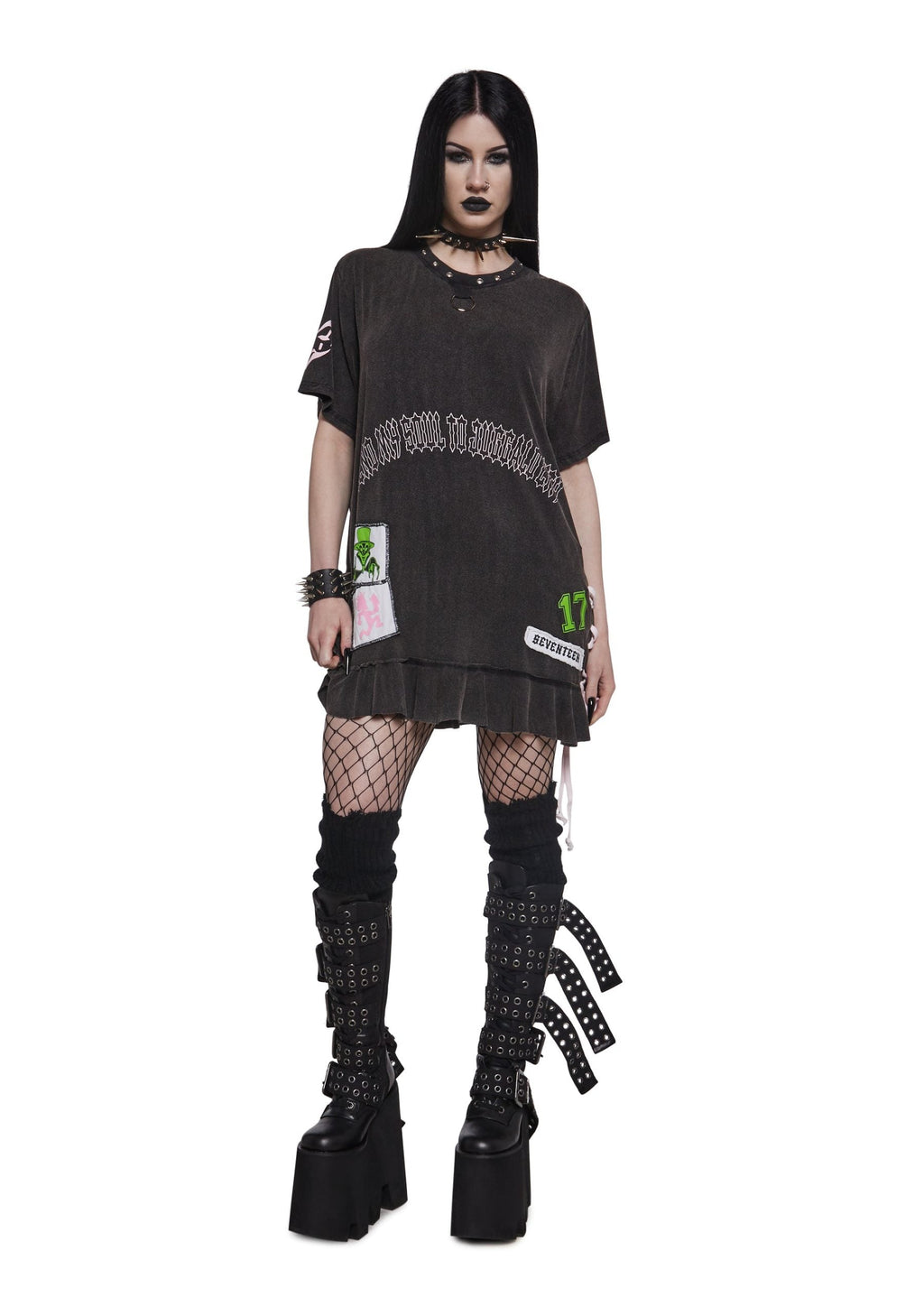 Send My Soul Washed Tee Dress