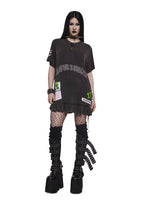 Send My Soul Washed Tee Dress
