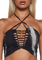 Obscure Visions Tie Dye Halter Top
