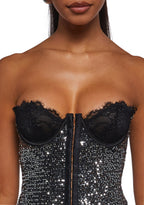 Captivating Gazes Slip Dress – Sequin