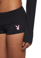 Playboy Mini Shorts – Black