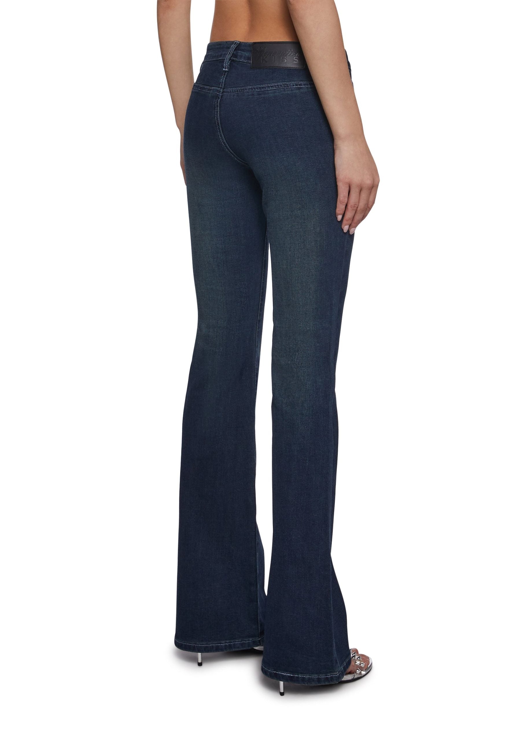 Talia Low Rise Jeans – Lace Up