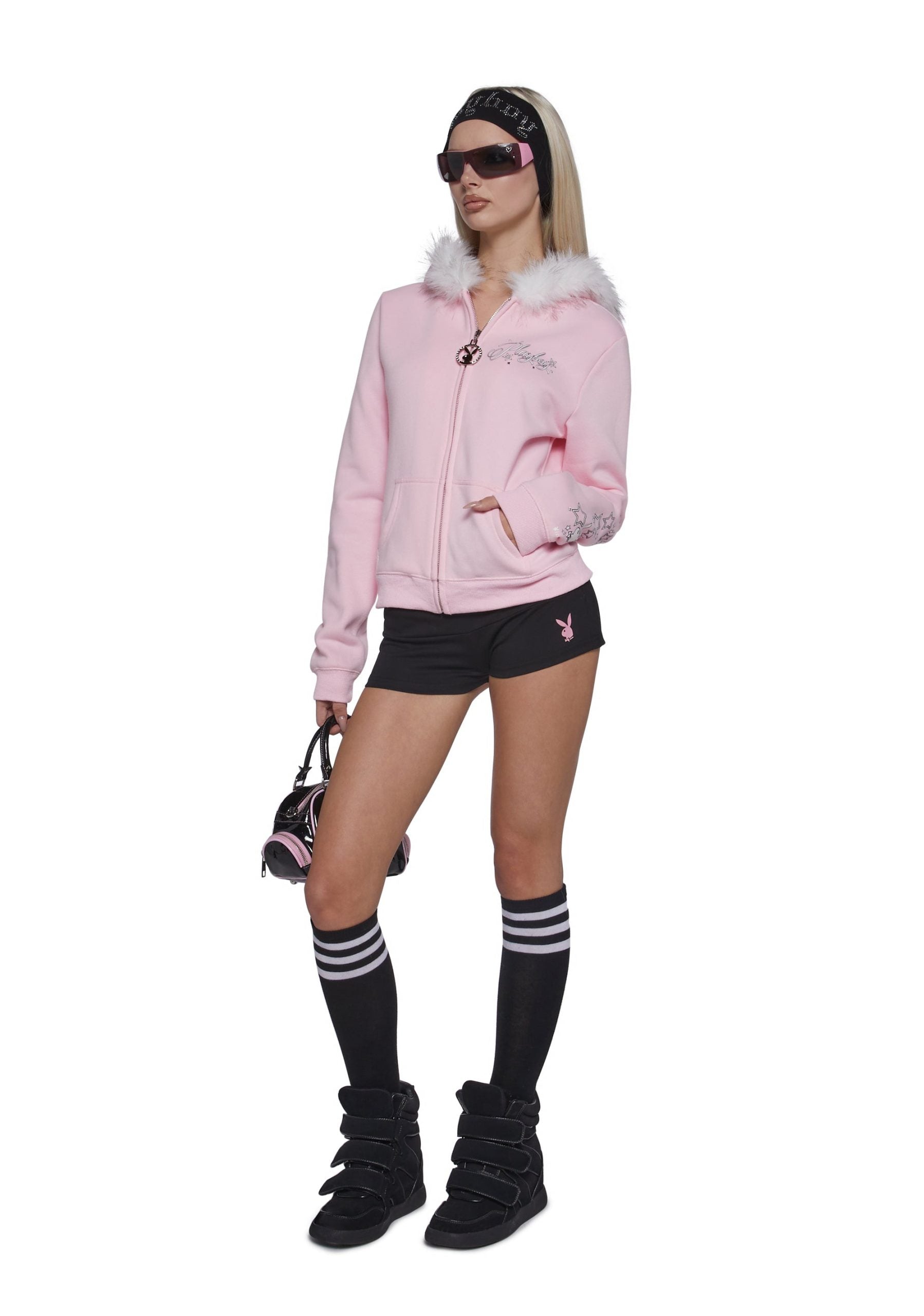 Faux Fur Trimmed Hoodie