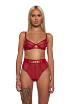 Playboy Cage 2-Piece Set – Red