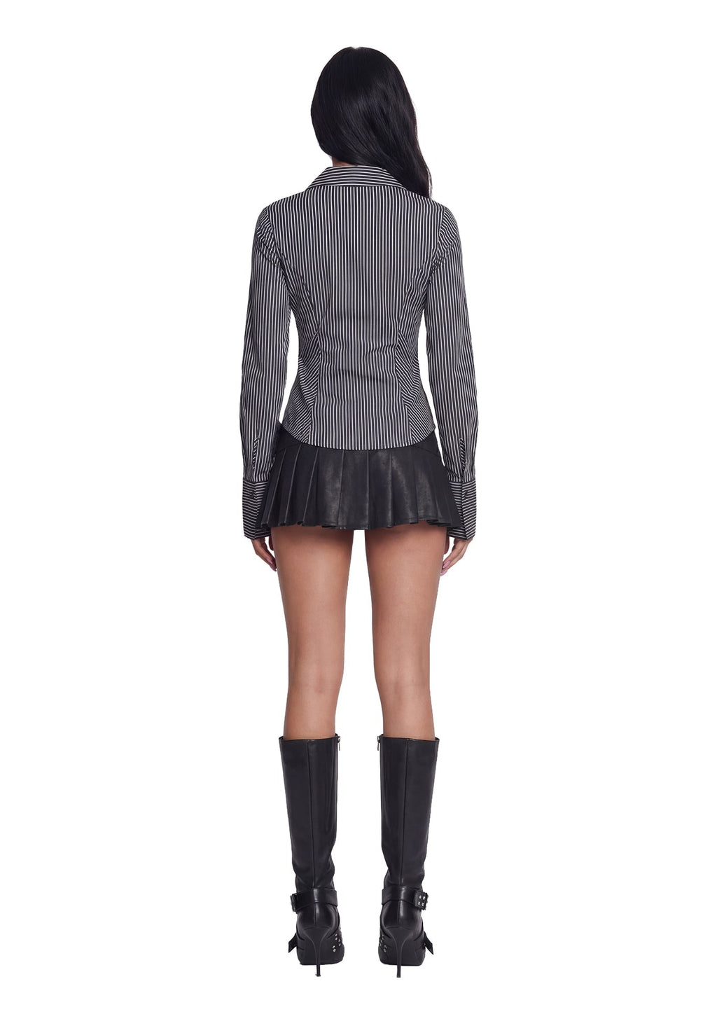 Viral Takeover Mini Skirt – Black