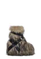 Low Wild Instincts Faux Fur Combat Boots – Off White
