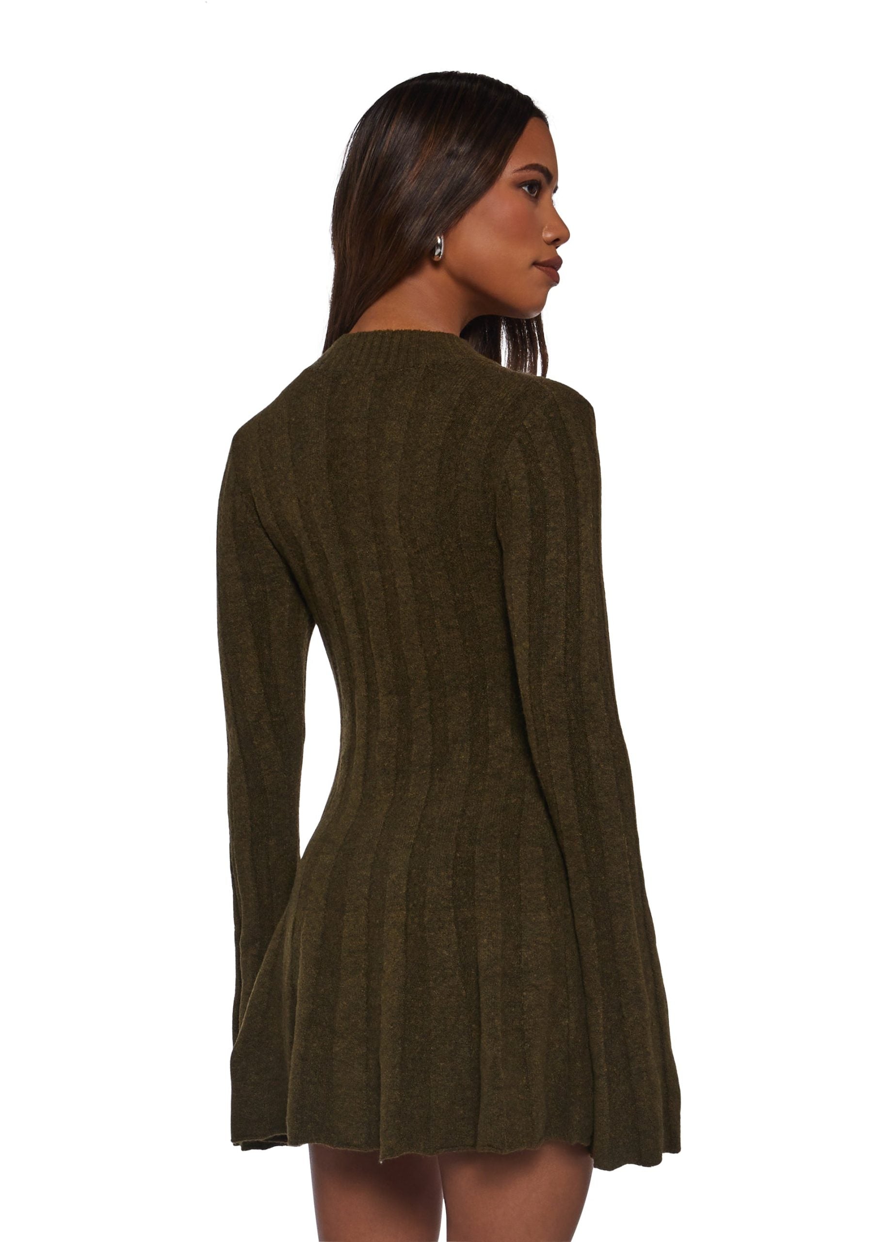 Cafe Reverie Mini Dress – Green