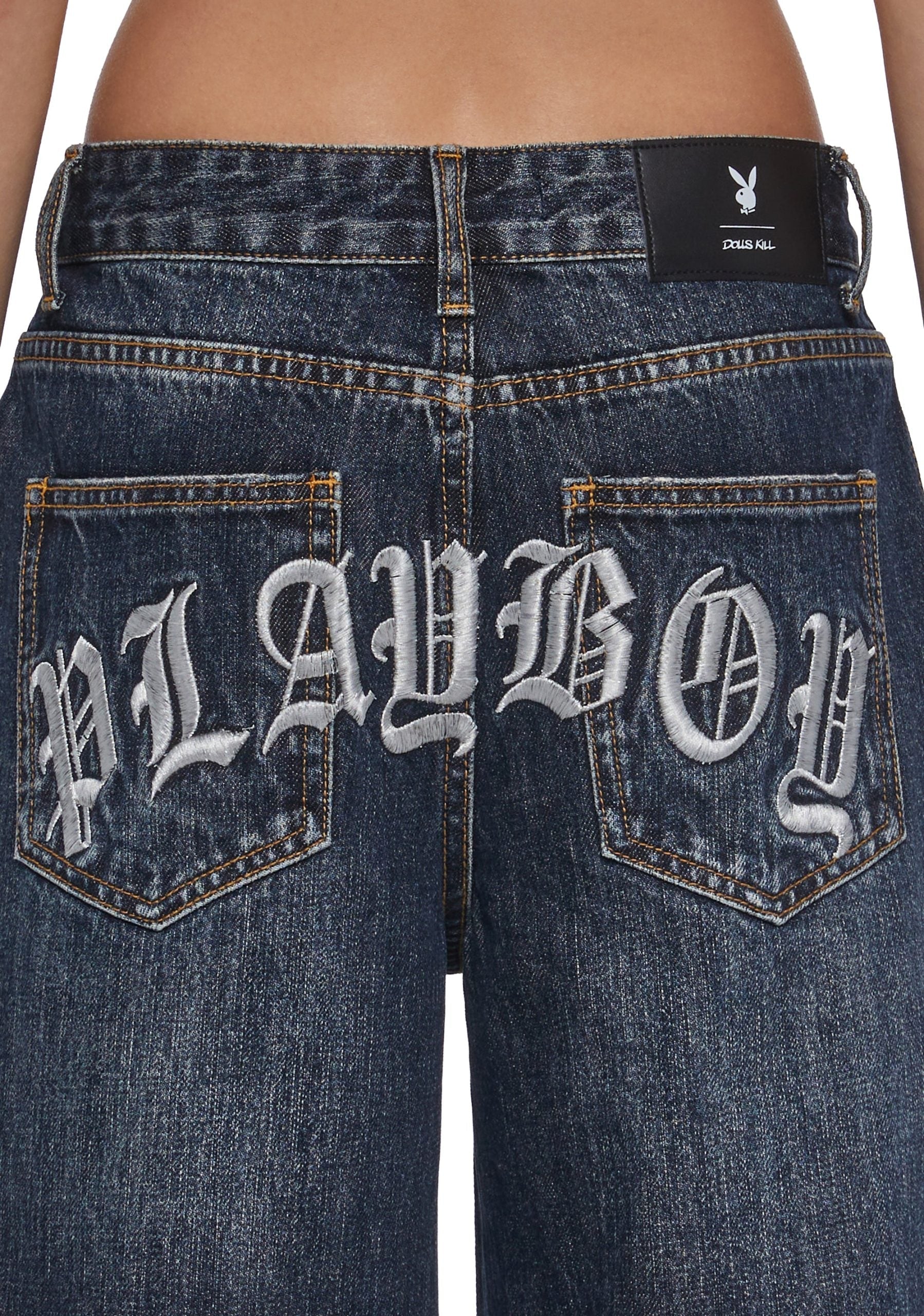 Sinful Attitude Wide Leg Jeans – Playboy