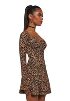 90s Chic Leopard Dress