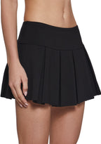 Wicked Scholar Pleated Mini Skirt – Black