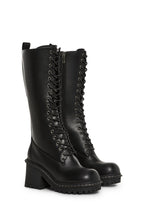 Record Shopping Knee High Boots