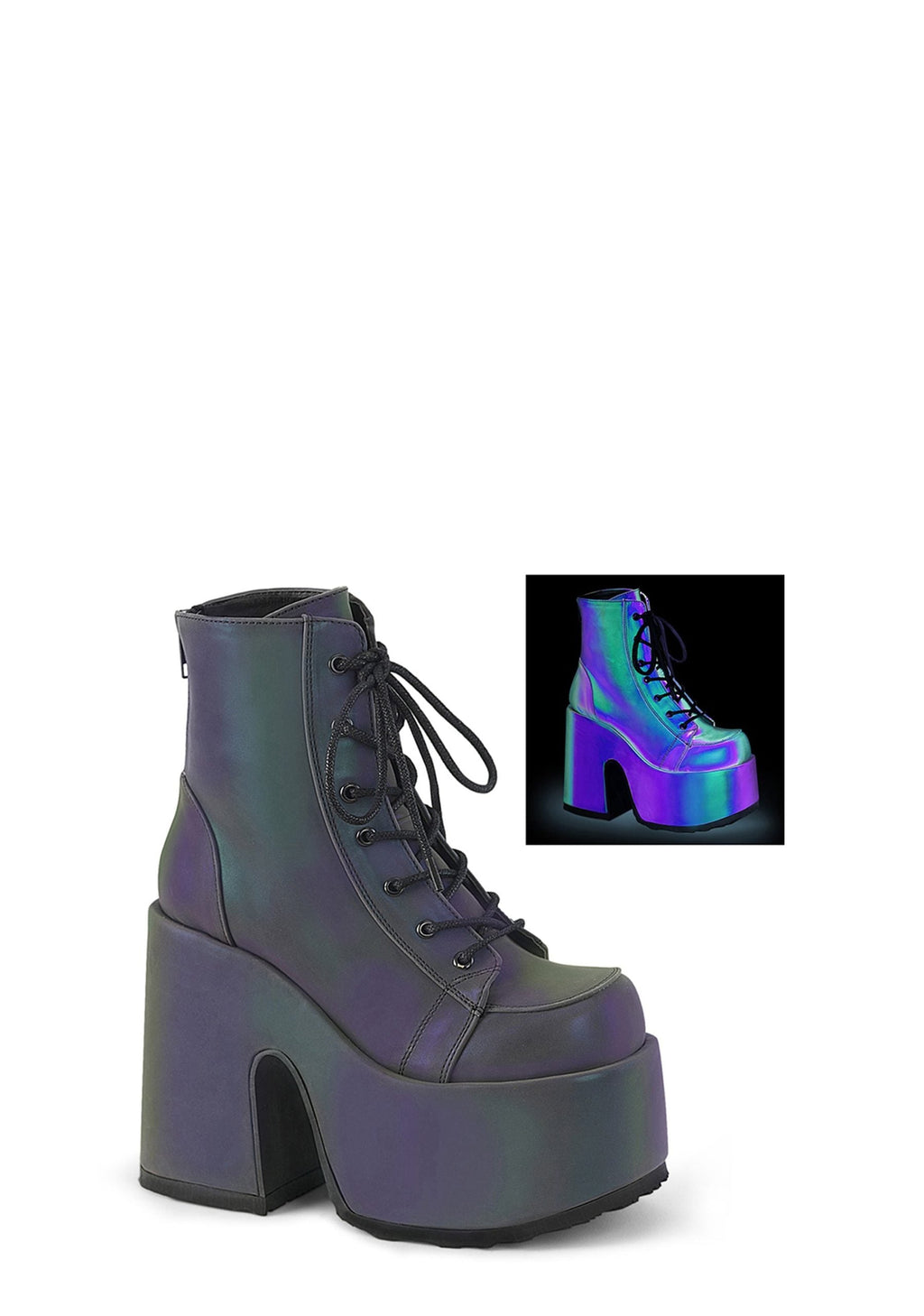 Camel-203 Platform Ankle Boots