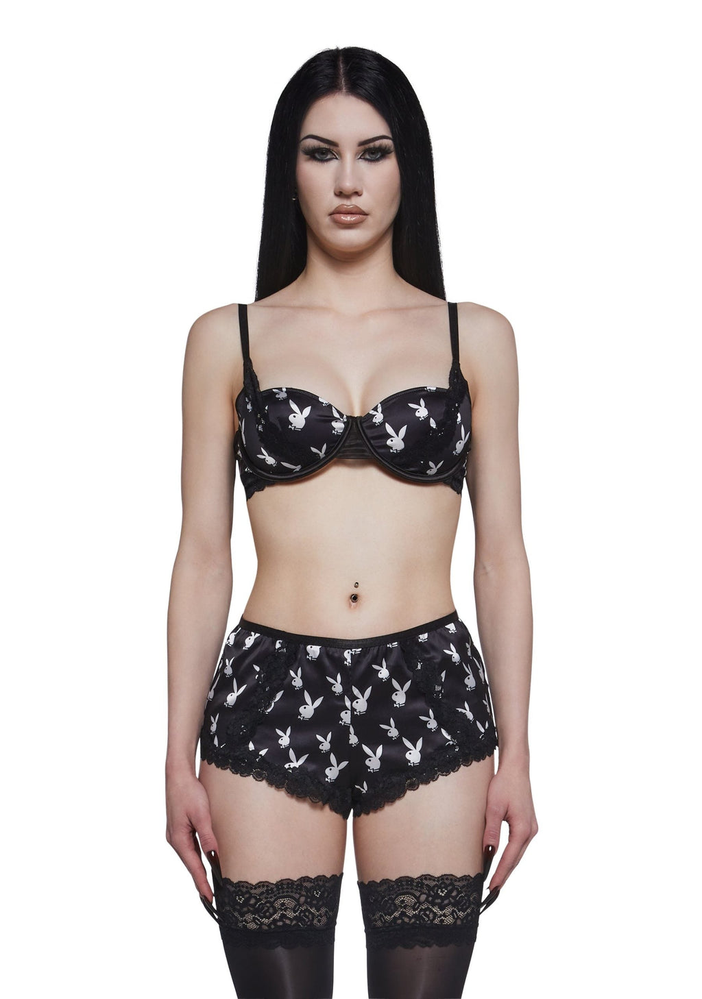 Lounge Bunny 2-Piece Short Set – Black