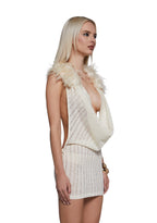 Cheri Halter Dress – Off White