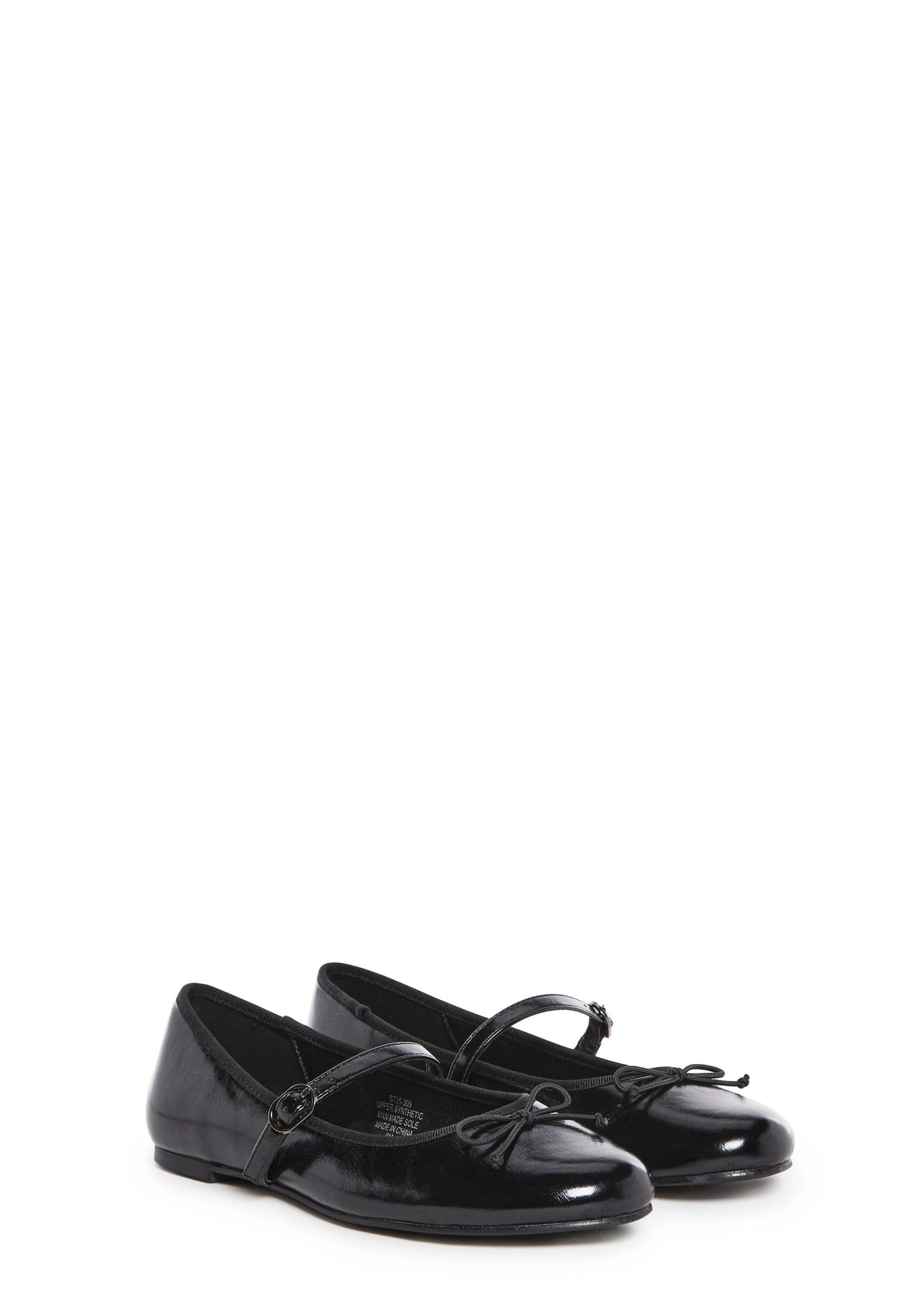 Woven Love Ballet Flats – Black