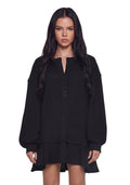 First Glances Trapeze Dress – Black