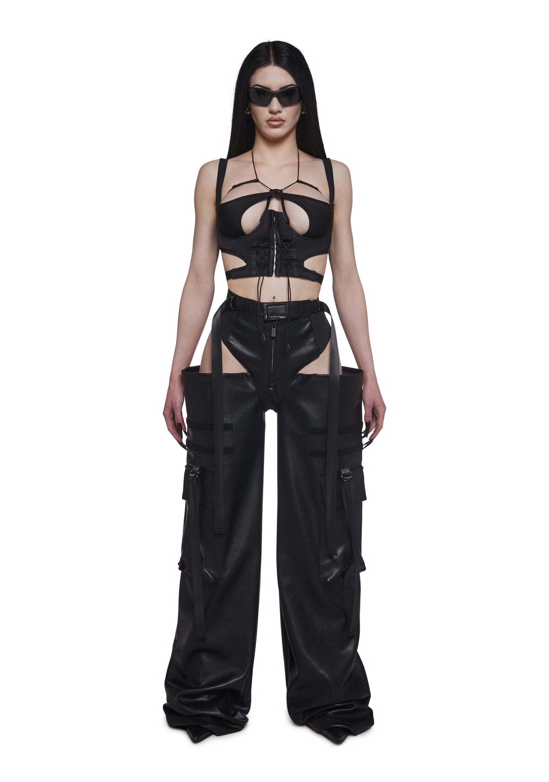 Vegan Leather Panty Trousers