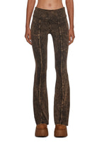 Synth Ideology Flared Pants – Brown