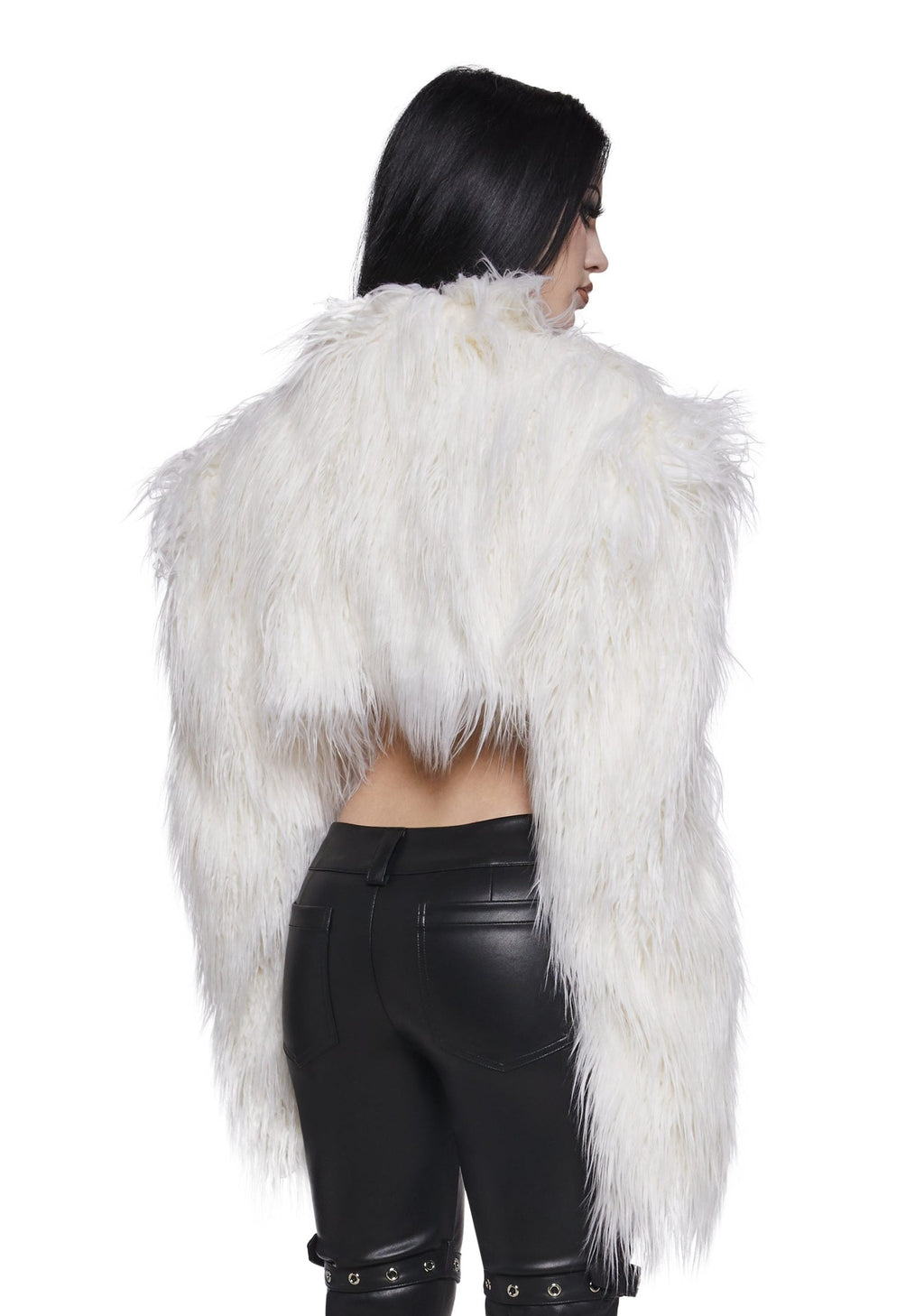 Diva Faux Fur Bolero – White