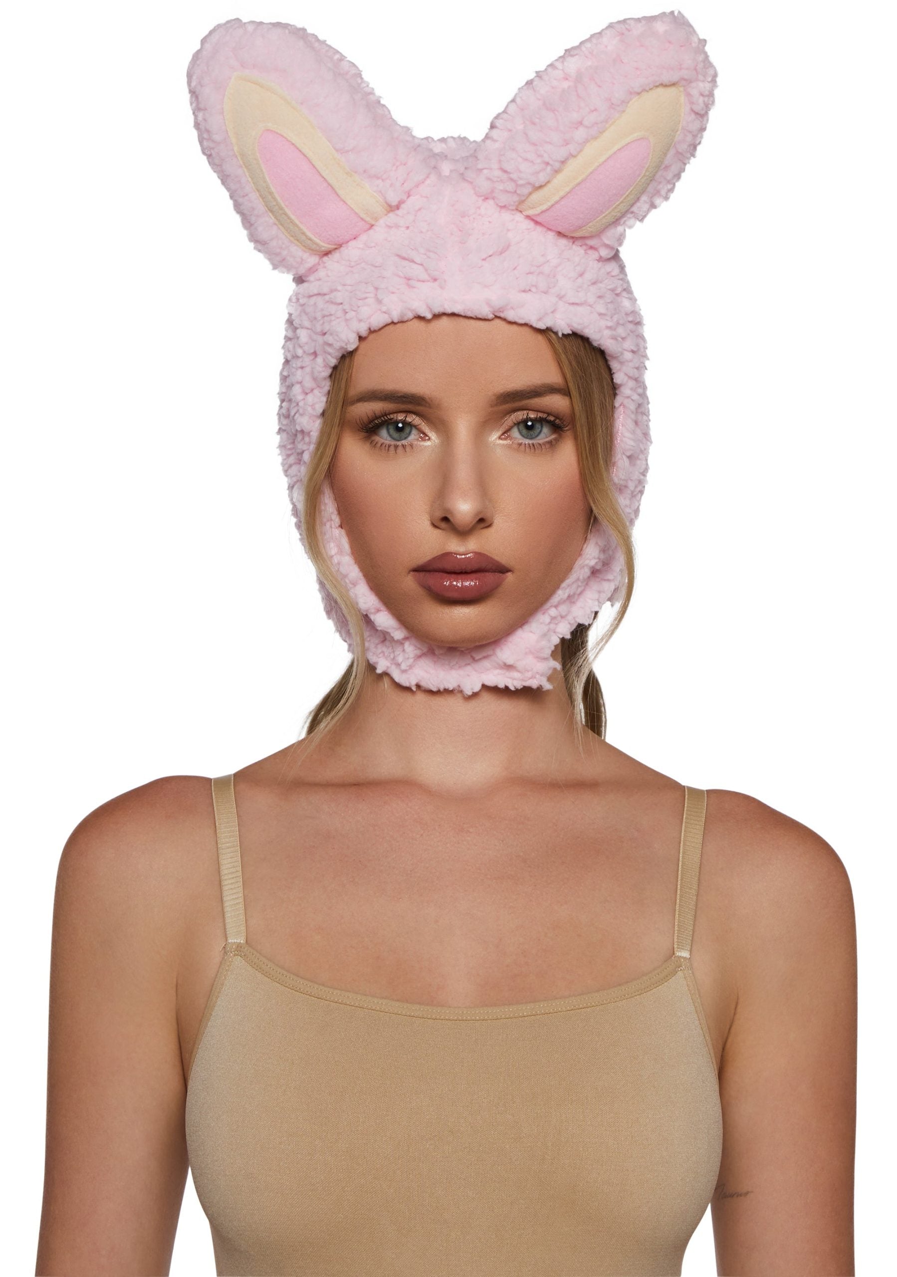 Little Monster Costume Hood – Pink