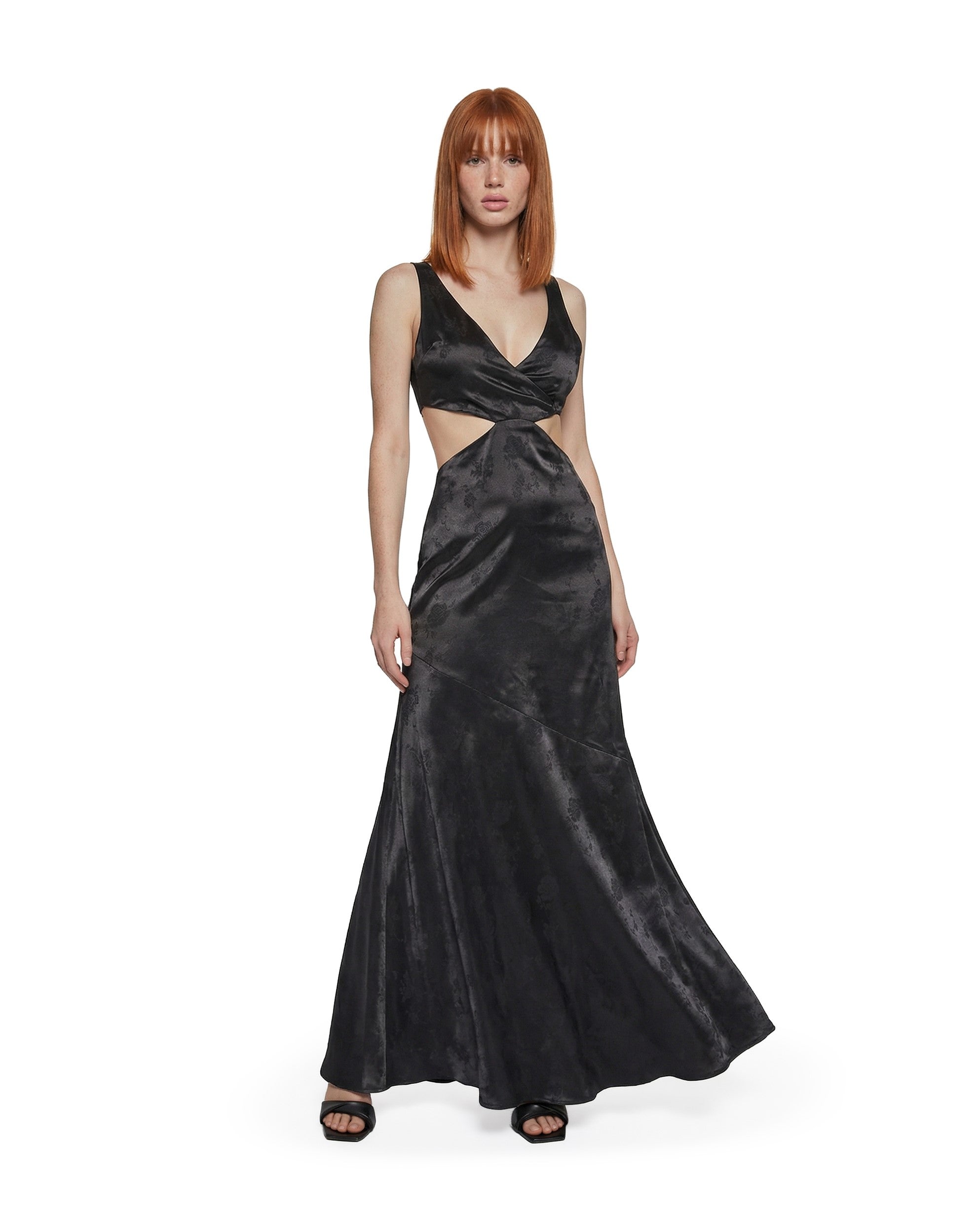 Silken Steps Cut Out Dress