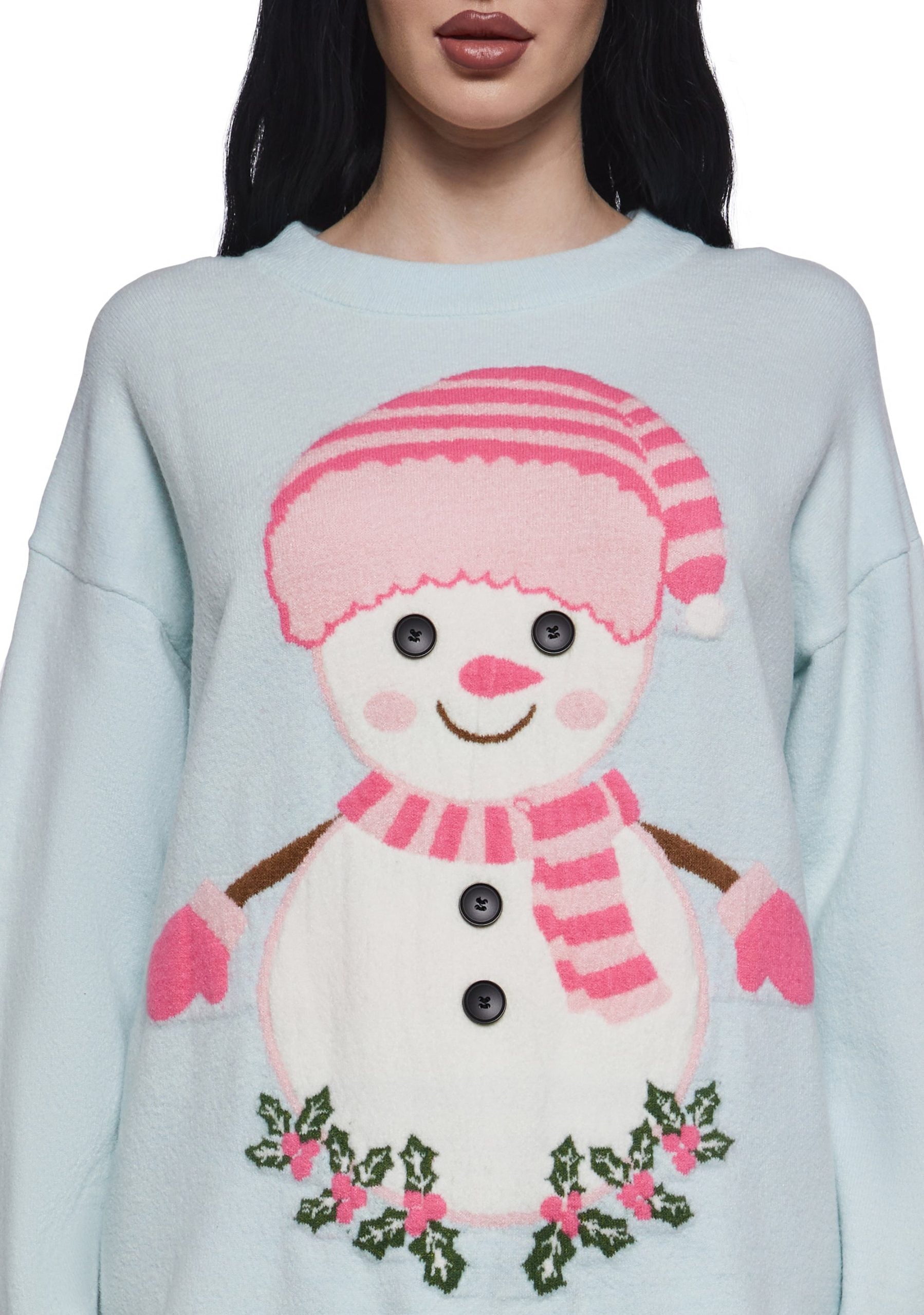 Frosty Dreams Intarsia Sweater