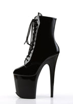 Flamingo-1020 Platform Ankle Boots-Black