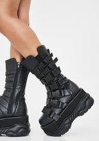Neptune-210 Unisex Platform Mid-Calf Boots