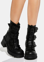 Bratty-118 Platform Ankle Boots