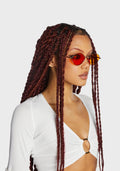 Cruisin’ The Block Oval Sunglasses – Orange