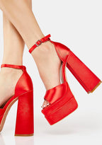 Hot Too Late Now Platform Heels
