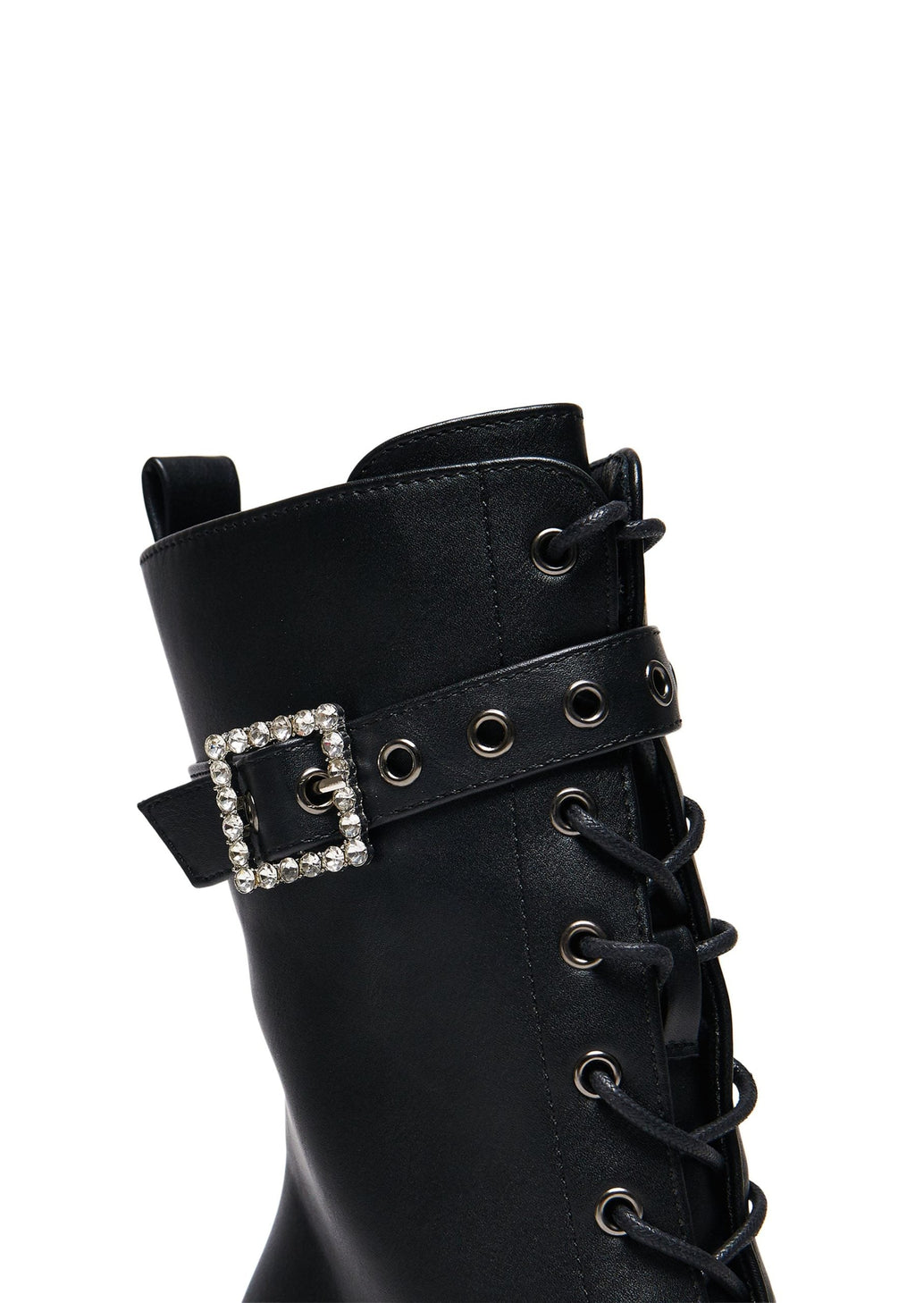 X Rocky Horror Show Thrill Me Lipstick Heeled Boots – Black