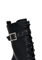 X Rocky Horror Show Thrill Me Lipstick Heeled Boots – Black