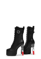 X Rocky Horror Show Thrill Me Lipstick Heeled Boots – Black