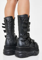 Neptune-210 Unisex Platform Mid-Calf Boots