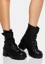 Bratty-118 Platform Ankle Boots