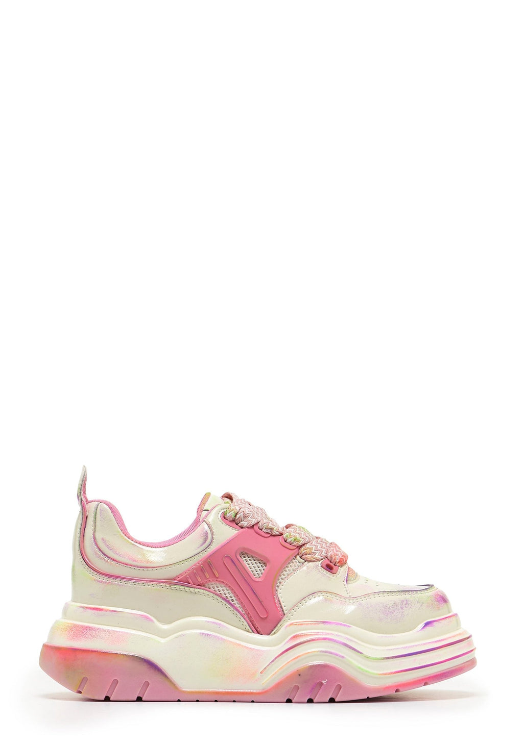 Kaleidoscopic Platform Trainers – Rainbow
