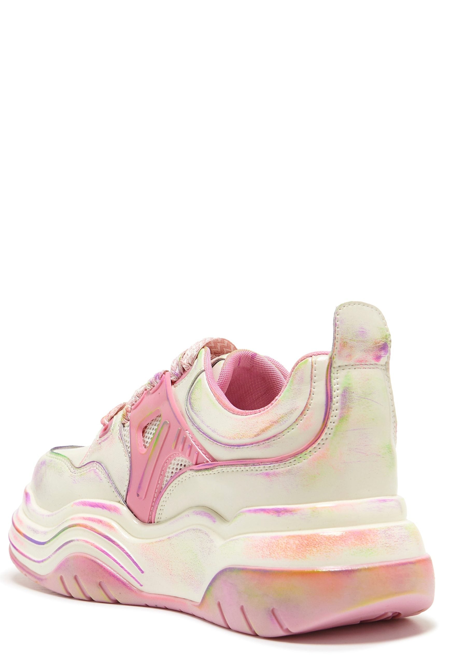 Kaleidoscopic Platform Trainers – Rainbow