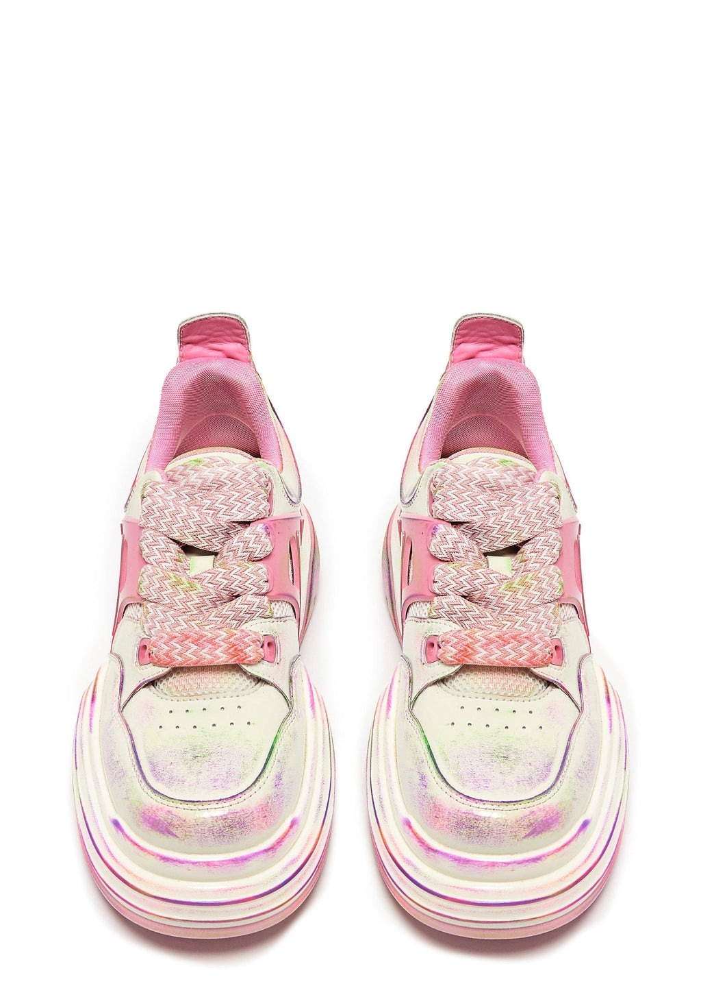Kaleidoscopic Platform Trainers – Rainbow
