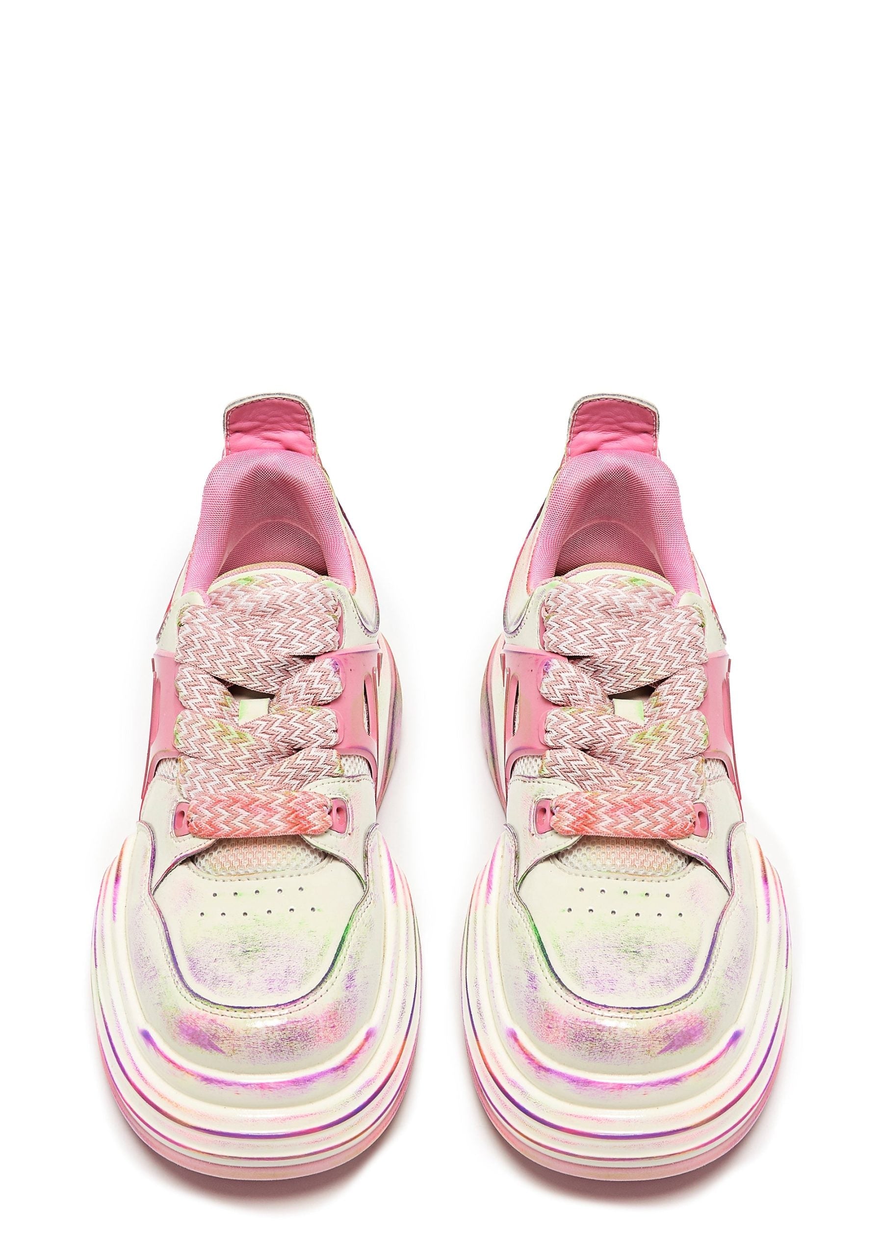 Kaleidoscopic Platform Trainers – Rainbow