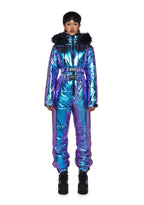 Aurora Beam Holographic Snowsuit – Blue