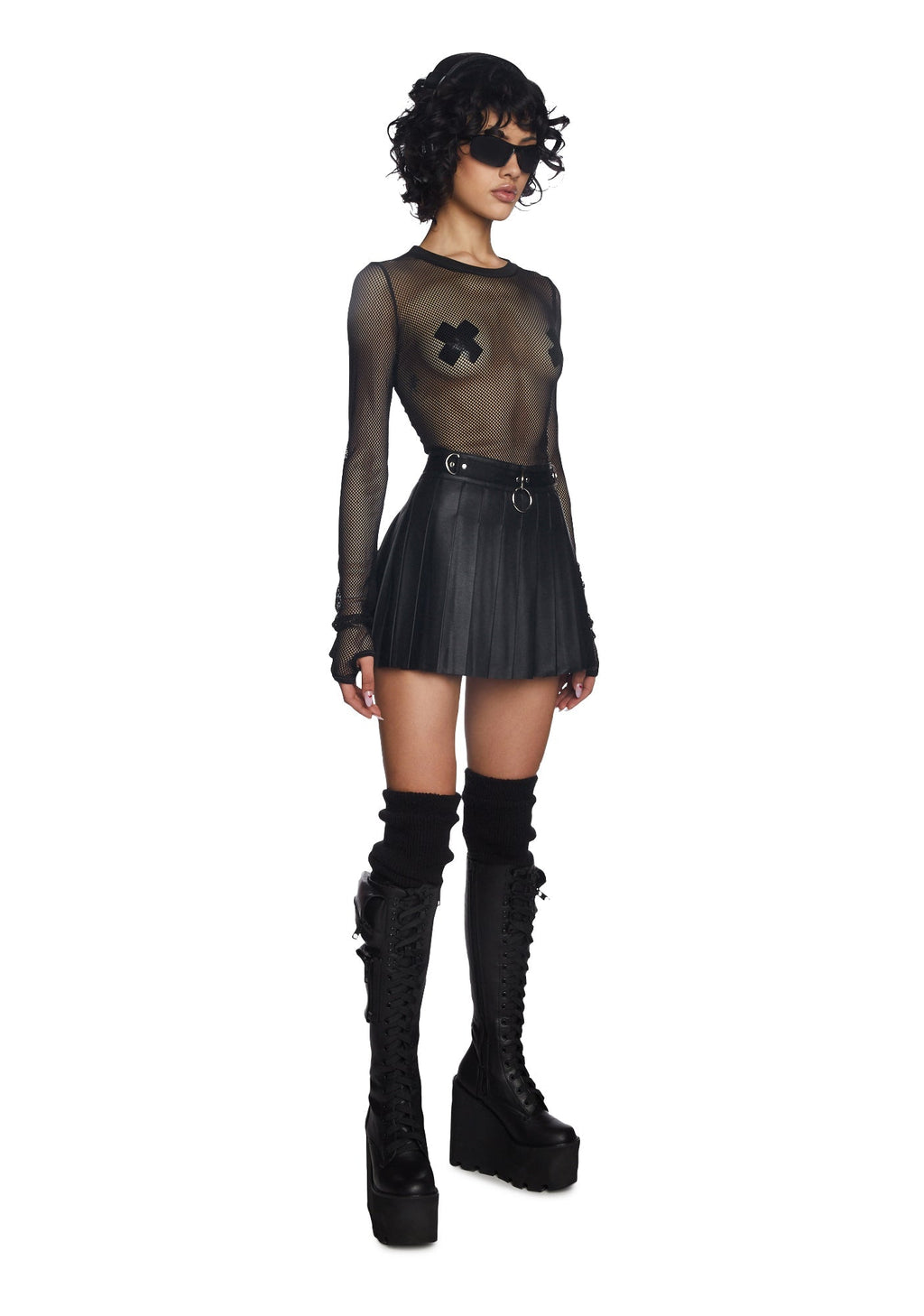 See Thru Me Fishnet Top