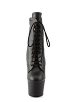 Adore-1020 Platform Ankle Boots-Black PU